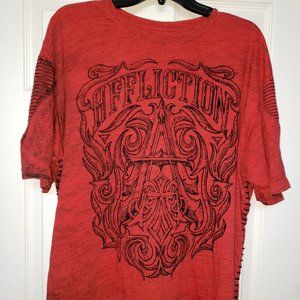 Affliction Red shirt